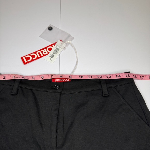 Fiorucci Black High-Rise Tailored Shorts Size IT 44 / US 30 | Made in Italy - Picture 11 of 15